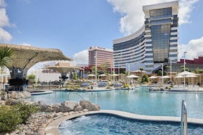 3 outdoor pools, cabanas (surcharge), pool umbrellas