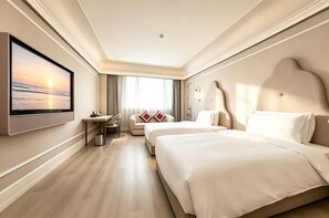 Chambre supérieure avec lits jumeaux, 2 lits jumeaux | Couette en duvet, lit avec matelas en mousse à mémoire, minibar