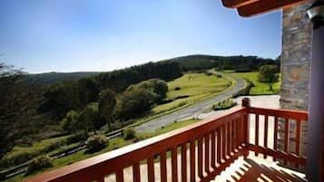 Blick vom Balkon