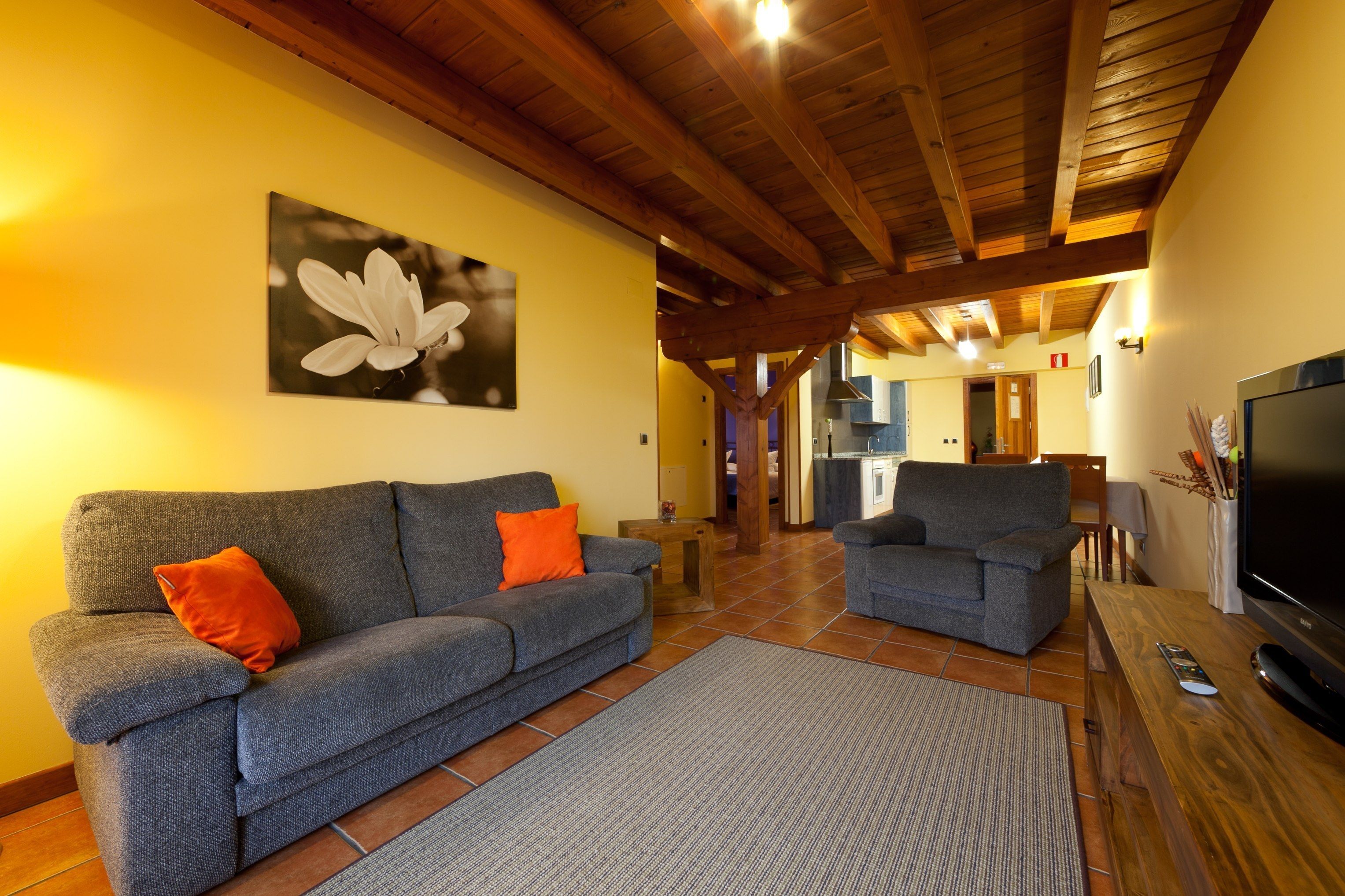 42-inch flat-screen tv with cable channels