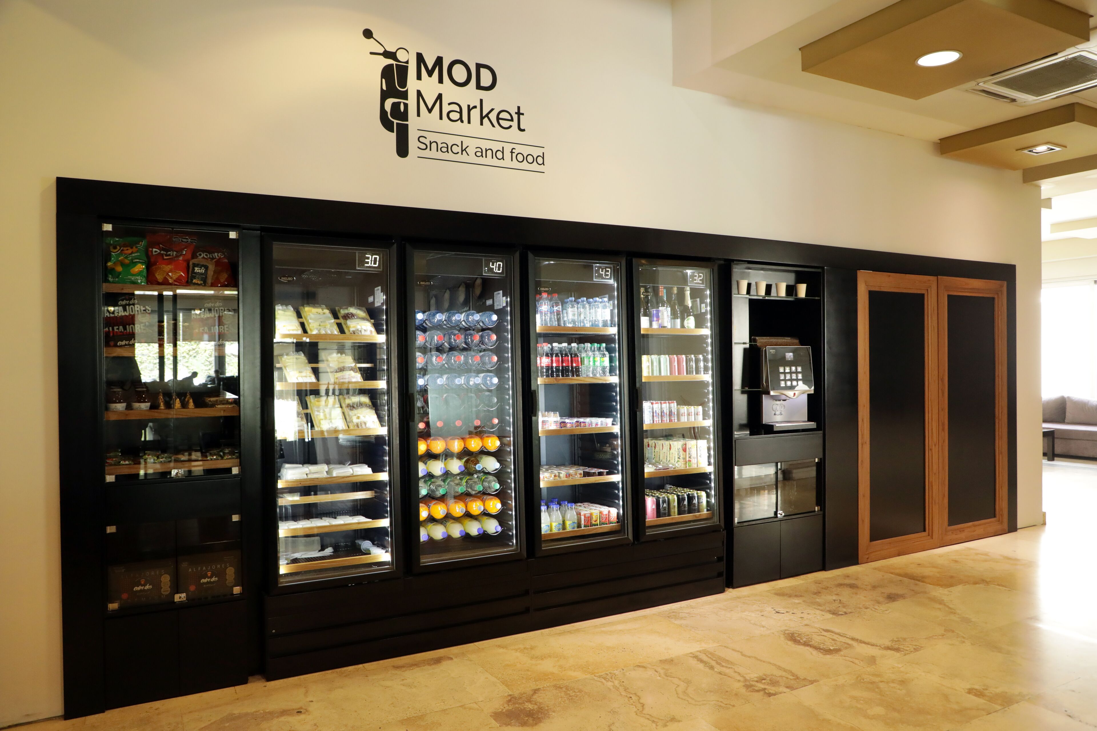 led tv, pay films, offices