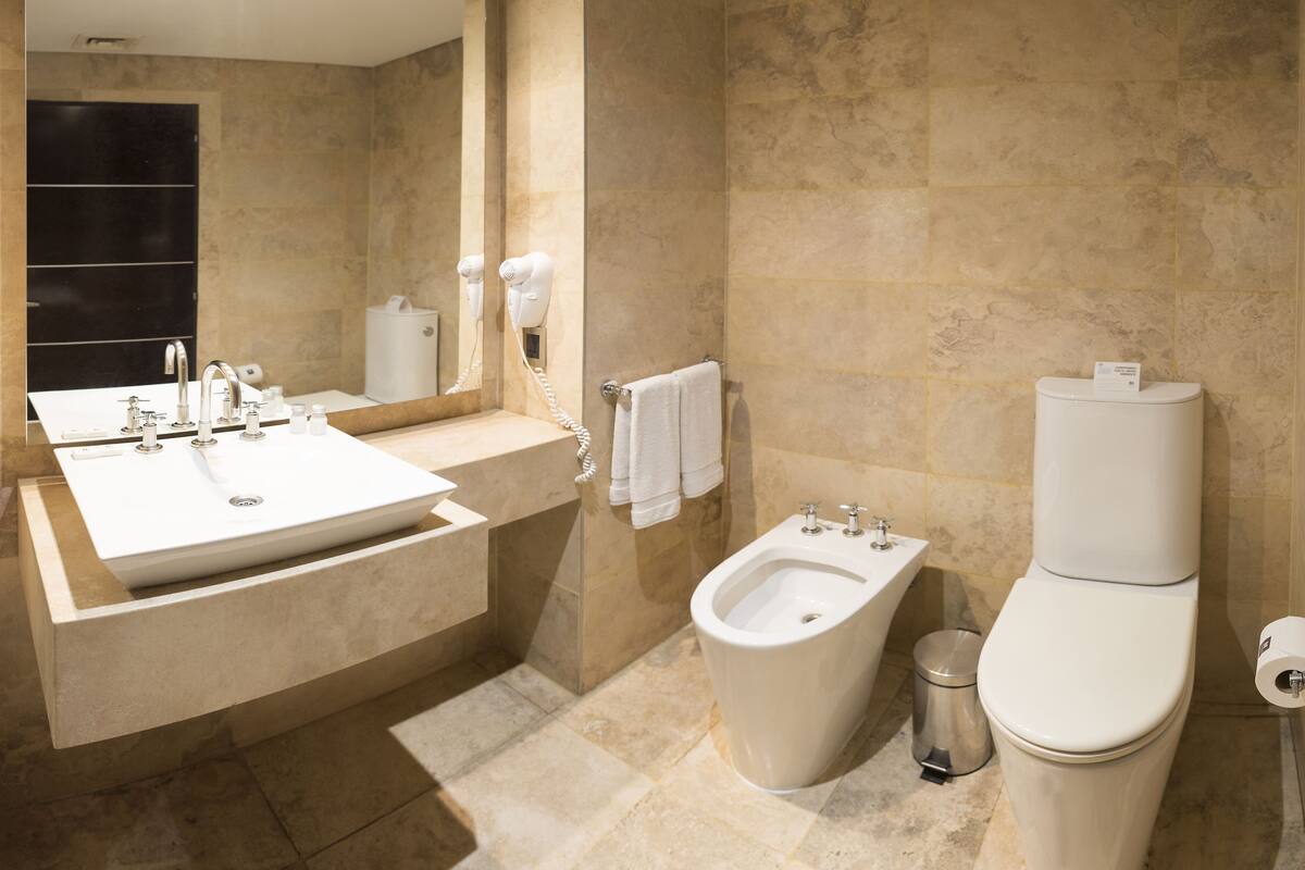 shower, rainfall showerhead, free toiletries, hair dryer