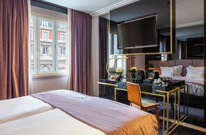 Hypoallergeen beddengoed, een kluis op de kamer, geluiddichte muren