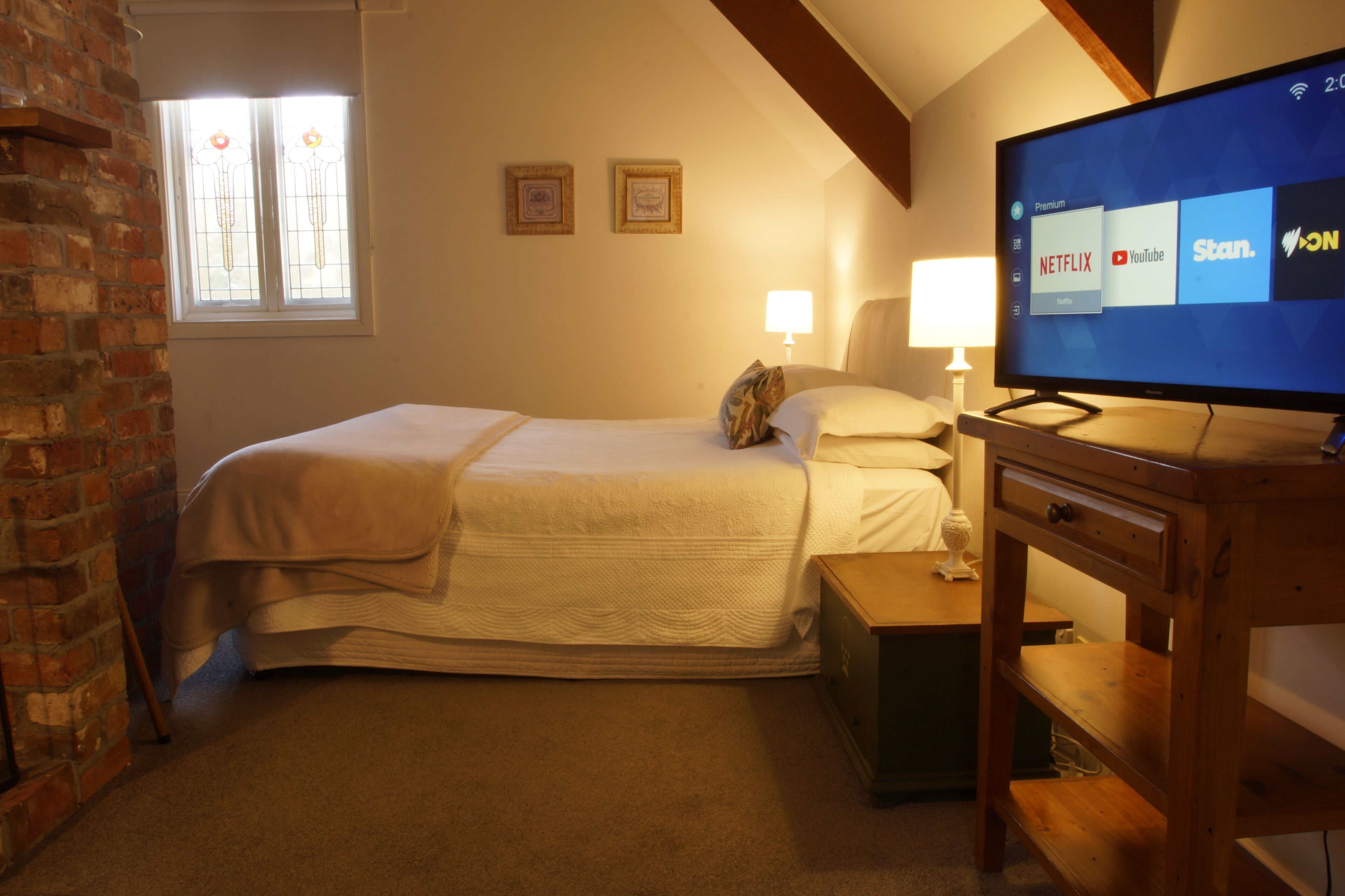 Gable Suite | Premium bedding, minibar, blackout drapes, iron/ironing board