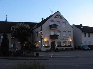 Front of property – evening/night