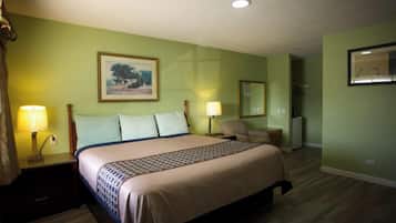 Room, 1 King Bed, Non Smoking | Desk, iron/ironing board, free WiFi, bed sheets