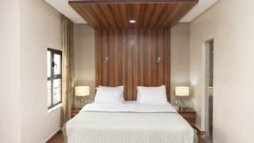 Tempur-Pedic-Betten, Minibar, Zimmersafe, Verdunkelungsvorhänge