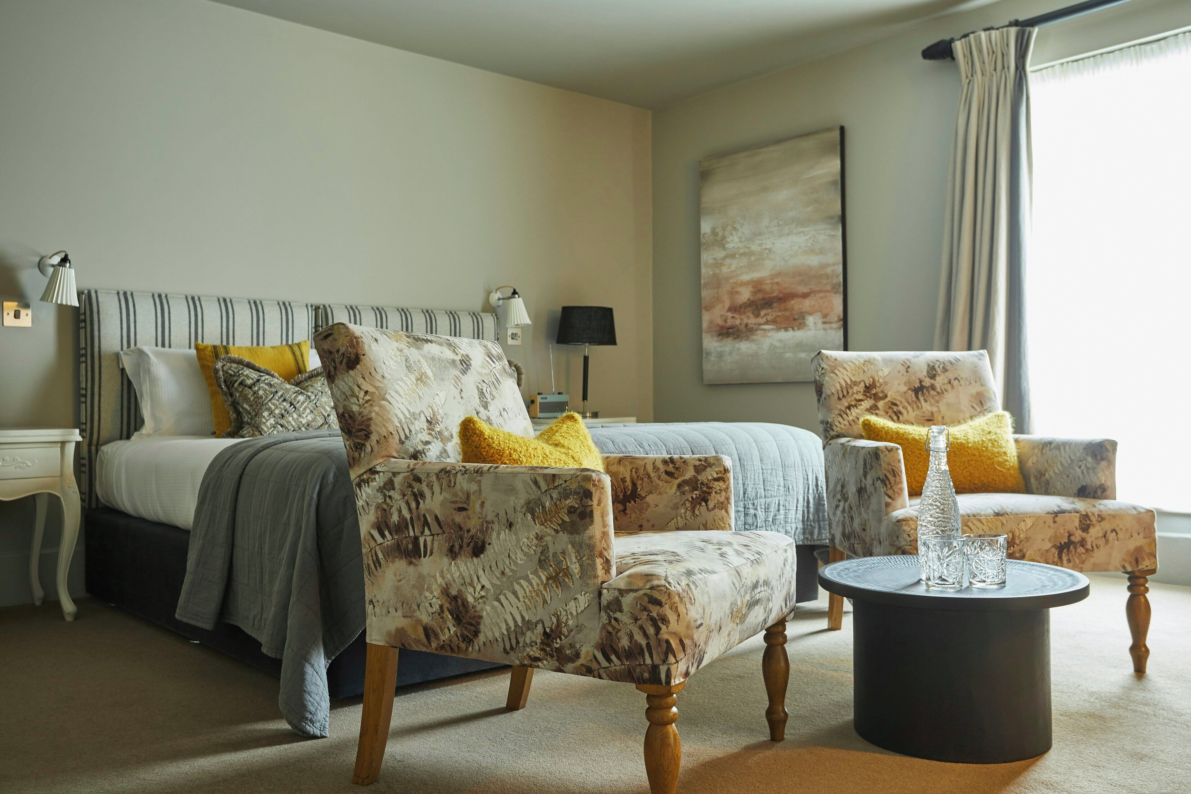 Hypo-allergenic bedding, desk, blackout curtains, iron/ironing board