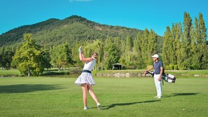 Practice de golf couvert