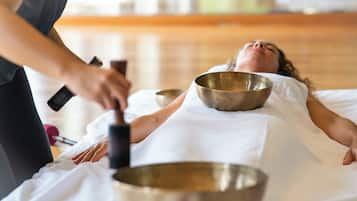 Sauna, hot tub, steam room, body treatments, mud baths, body wraps