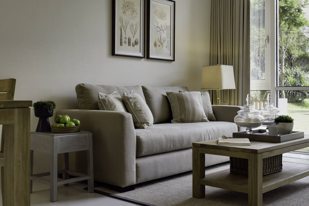 Deluxe Family 1 Bedroom Apartment with Kitchen | Living area | LCD TV