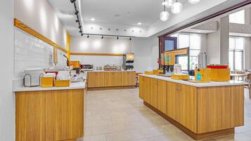 Free daily buffet breakfast