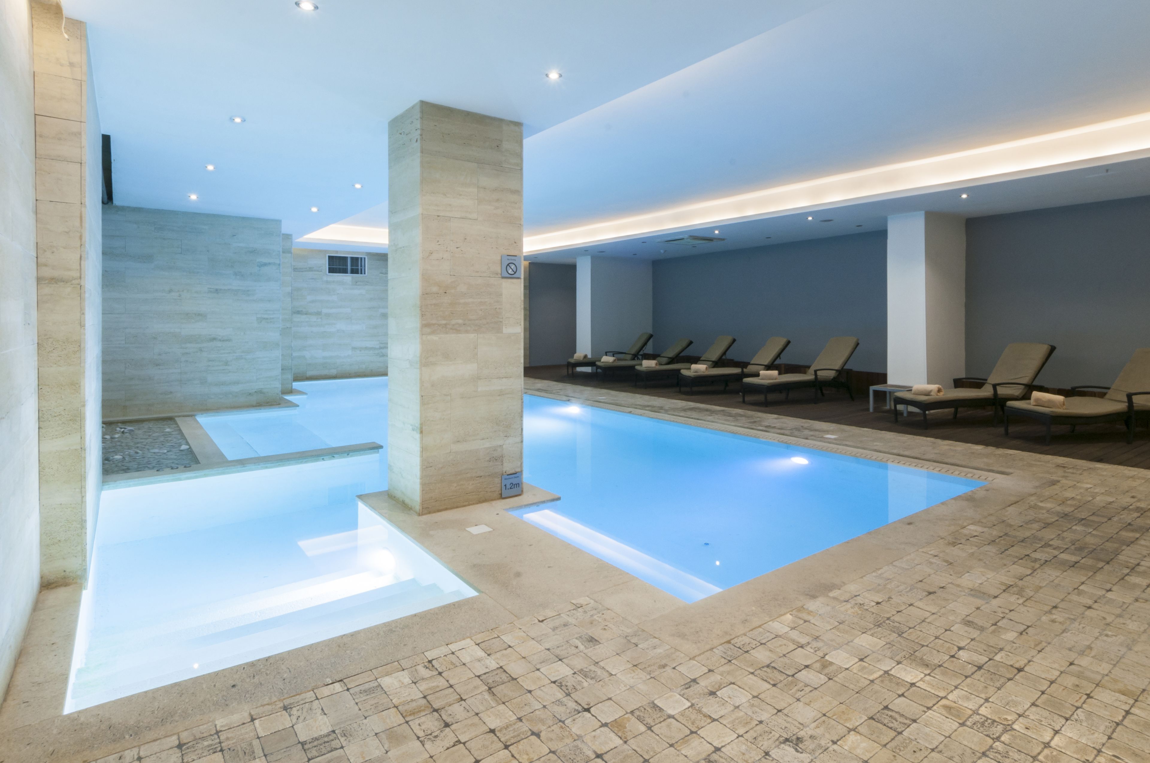 Indoor pool, seasonal outdoor pool