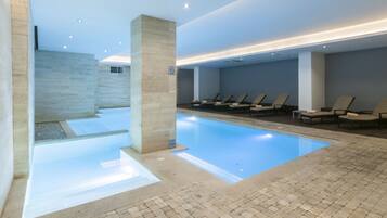 Indoor pool, seasonal outdoor pool