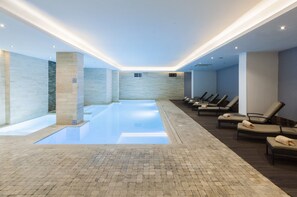 Indoor pool, seasonal outdoor pool