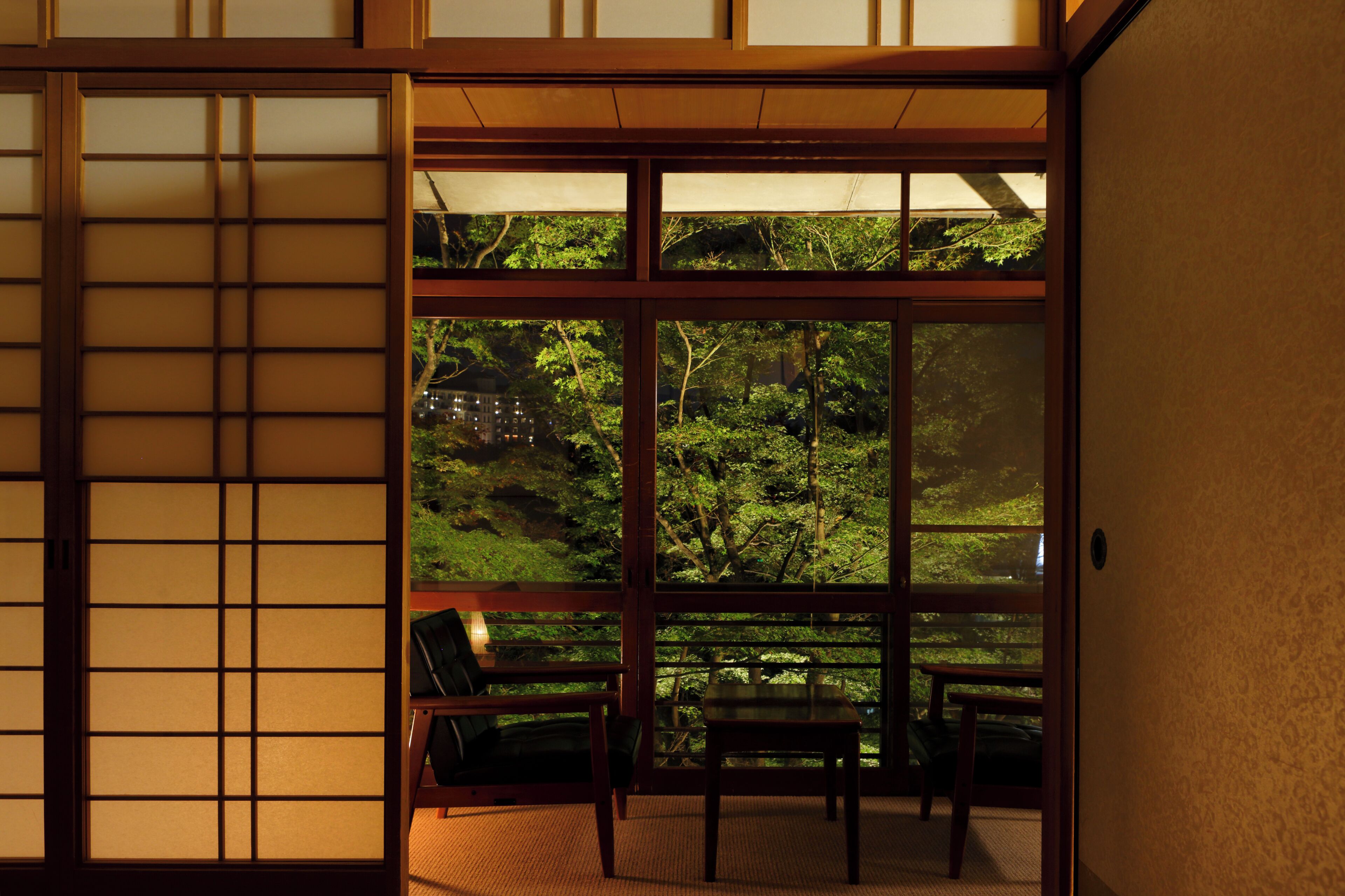 Rom i japansk stil, ikke-røyk, hageutsikt (No Bath, Main Wing) | Sengetøy av topp kvalitet, safe på rommet og strykejern/-brett