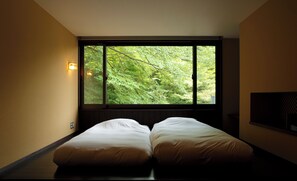 Camera con 2 letti singoli in stile giapponese, non fumatori (Compact, with Shower) | Biancheria da letto di alta qualità, una cassaforte in camera