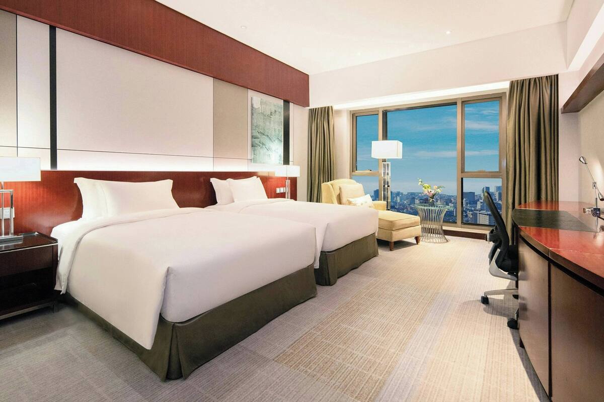 Down duvets, minibar, in-room safe, desk