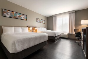 Chambre, 2 lits doubles, accessible aux personnes à mobilité réduite, non-fumeur (Mobility)