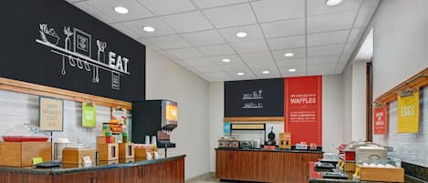 Free daily buffet breakfast