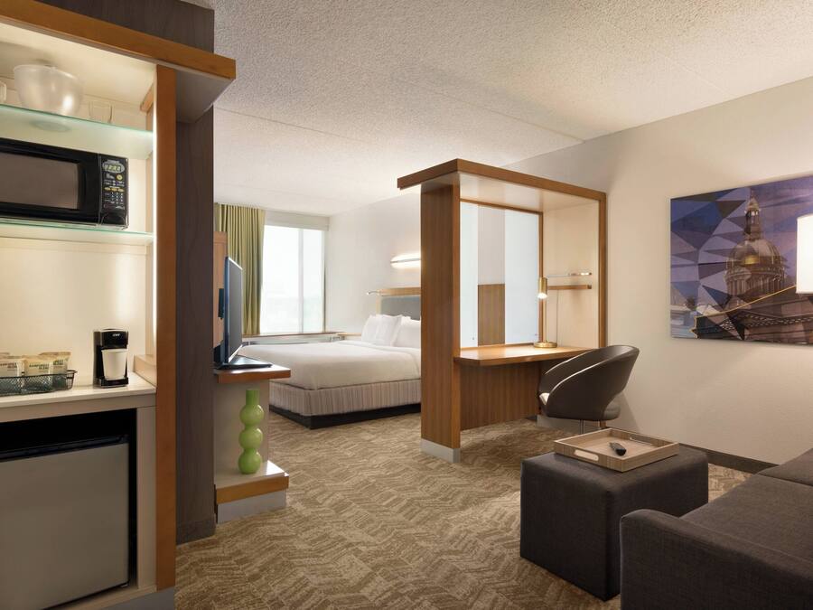 Hypo-allergenic bedding, pillow-top beds, in-room safe, desk