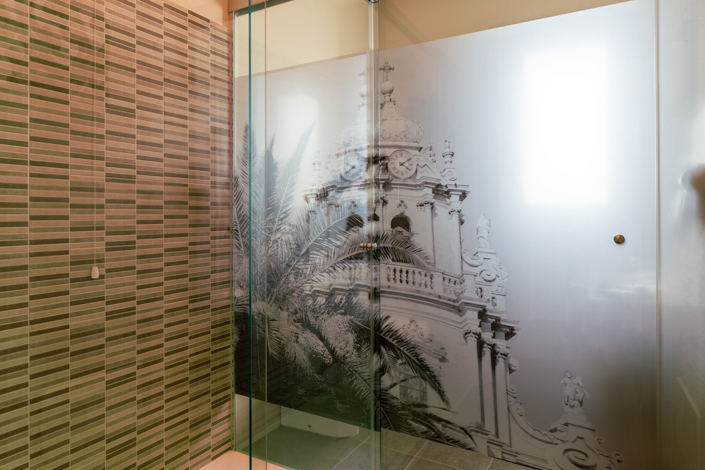 romantic studio suite, 1 queen bed, sauna, sea view | bathroom | designer toiletries, hair dryer, bathrobes, slippers