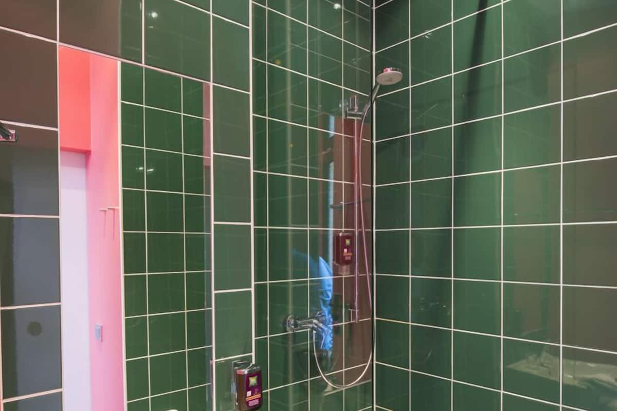 Habitación estándar con 2 camas individuales, 2 camas individuales | Ducha del cuarto de baño