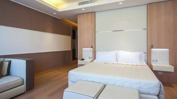 Junior-Doppelzimmer, 1 Queen-Bett, Nichtraucher, Meerblick
