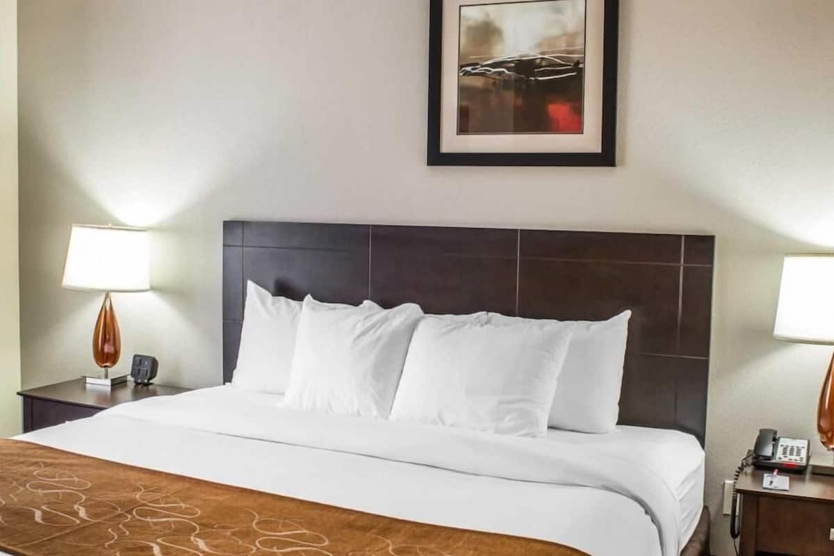 Premium bedding, desk, iron/ironing board, free WiFi
