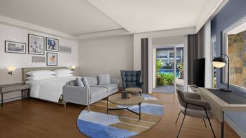 Premium bedding, down duvets, in-room safe, desk