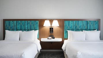 Room, 2 Queen Beds, Accessible, Non Smoking | In-room safe, desk, iron/ironing board, free cribs/infant beds
