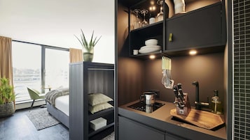 Ropa de cama hipoalergénica y minibar