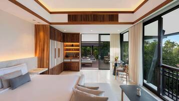 Hillside Pool Villa - King | 1 habitación, ropa de cama de alta calidad y minibar