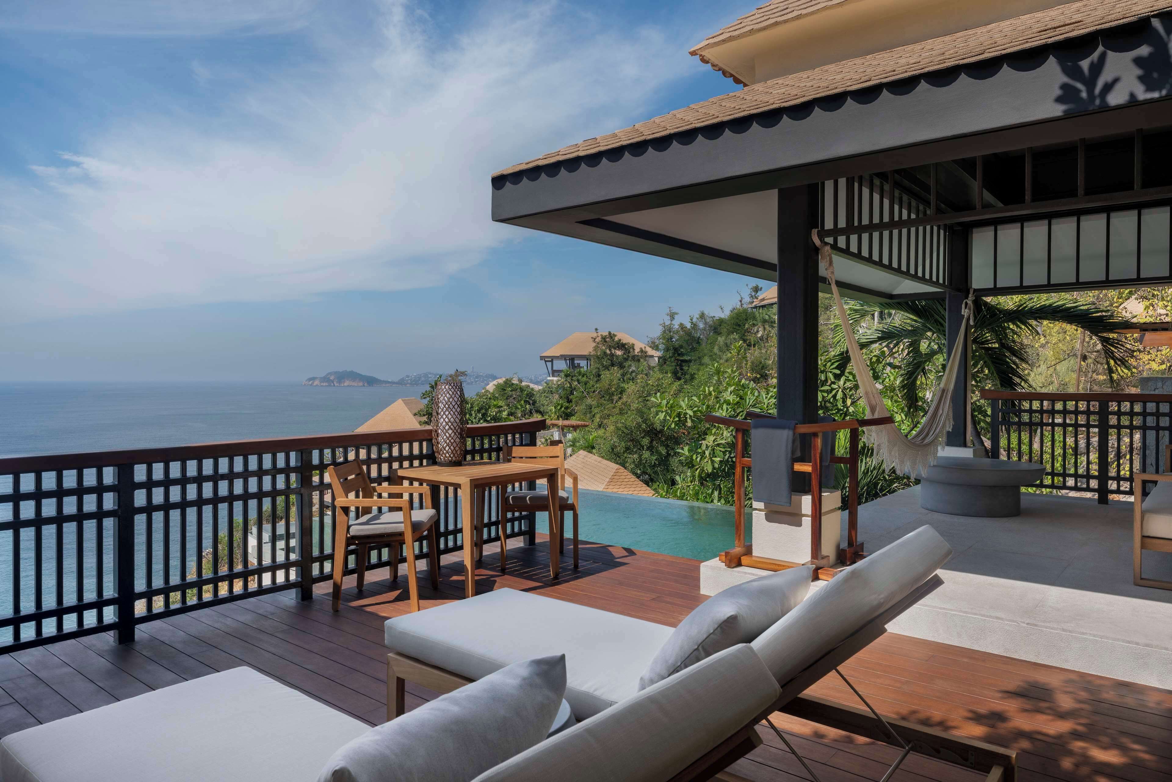 Ocean View Two-Bedroom Pool Villa King + Queen | Premium bedding, minibar, in-room safe, desk