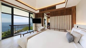 Ocean Front Pool Villa - King | Ropa de cama de alta calidad y minibar