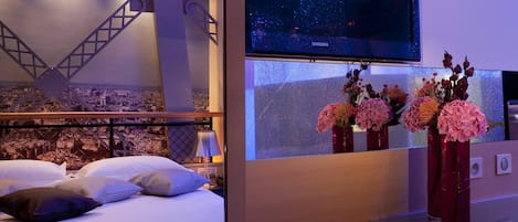 Draps en coton égyptien, literie de qualité supérieure, minibar