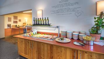 Daily buffet breakfast (EUR 18 per person)