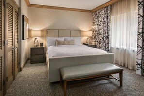 Italienska Frette-lakan, duntäcken, bäddmadrasser och minibar