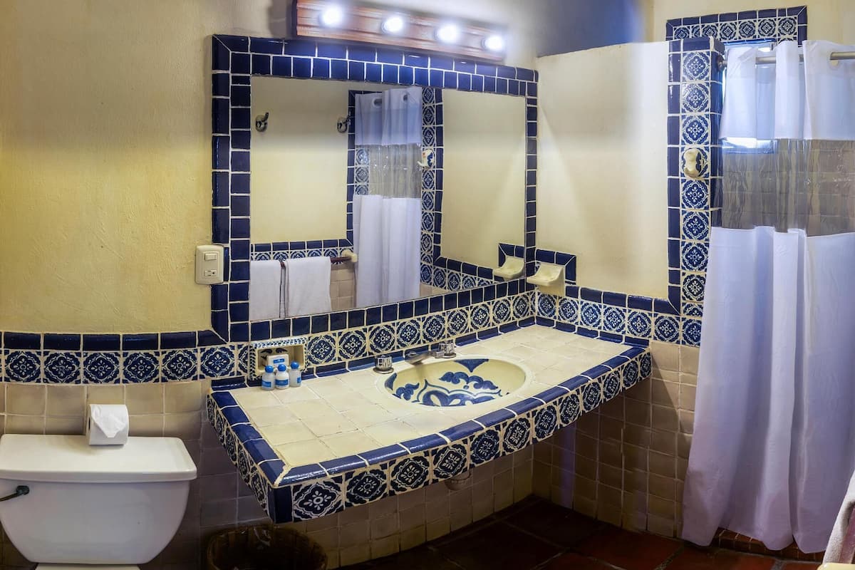 Bathroom | Shower, free toiletries, hair dryer, towels