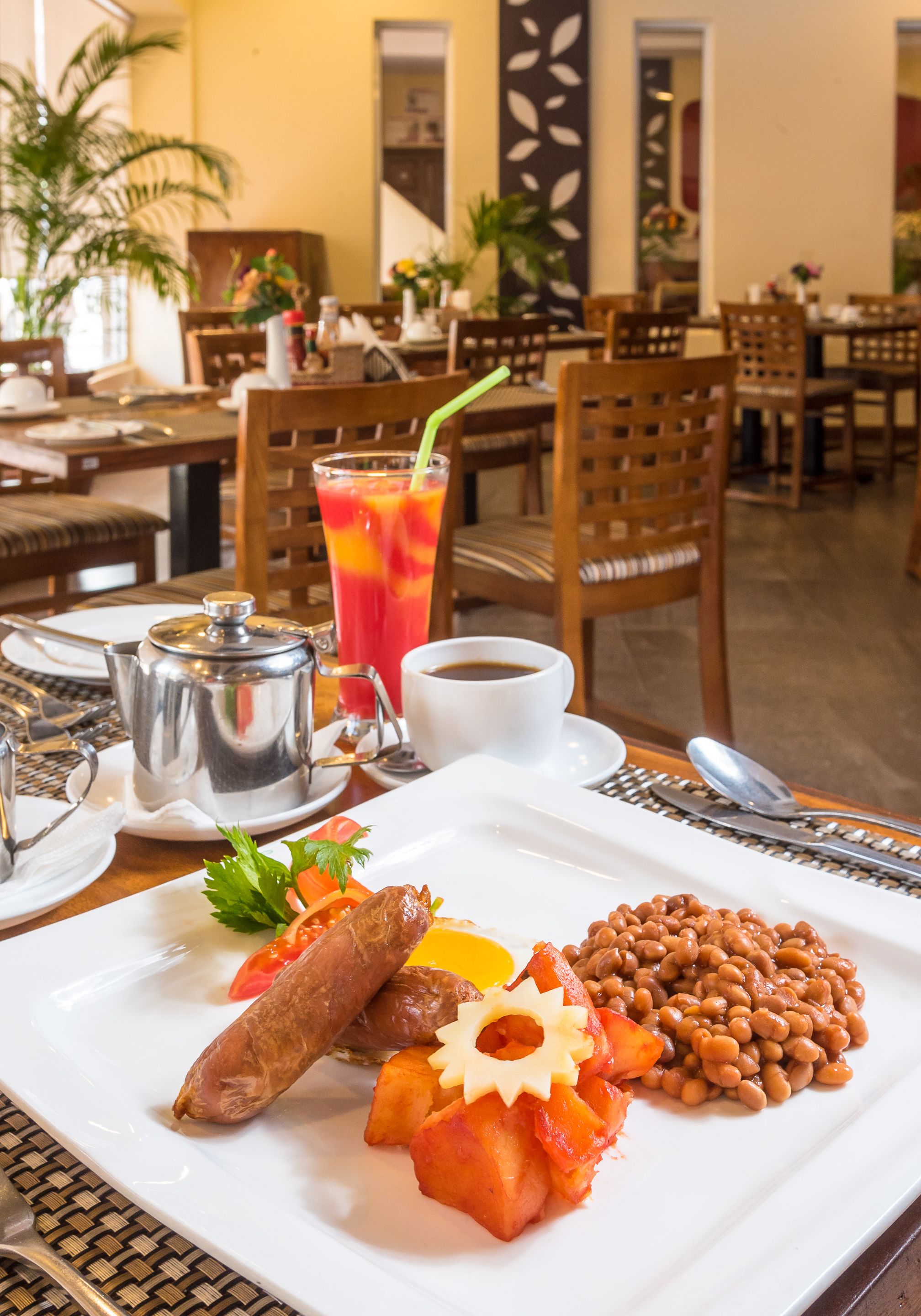 Petit déjeuner anglais servi tous les jours en supplément