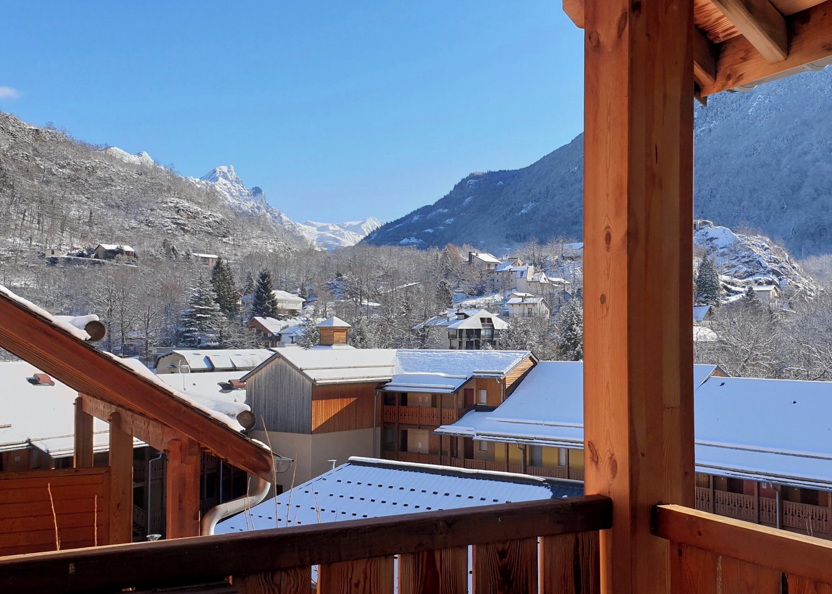 Udsigt fra overnatningsstedet