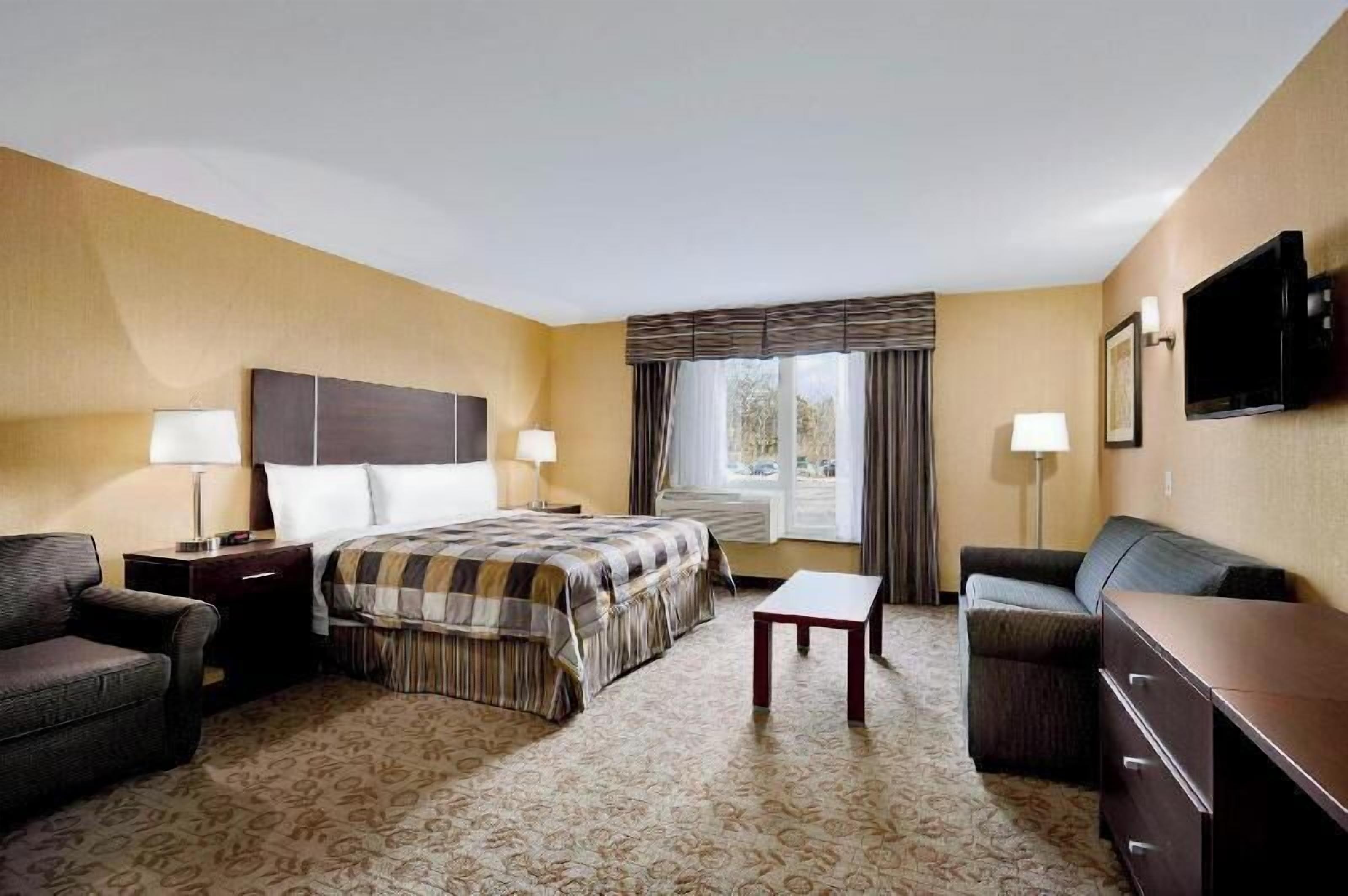 Down comforters, desk, iron/ironing board, free WiFi