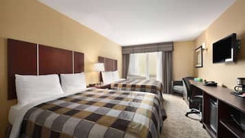 Standard Room, 2 Queen Beds | Down duvets, desk, iron/ironing board, free WiFi