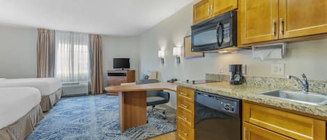 Suite Studio, 2 grands lits, cuisine