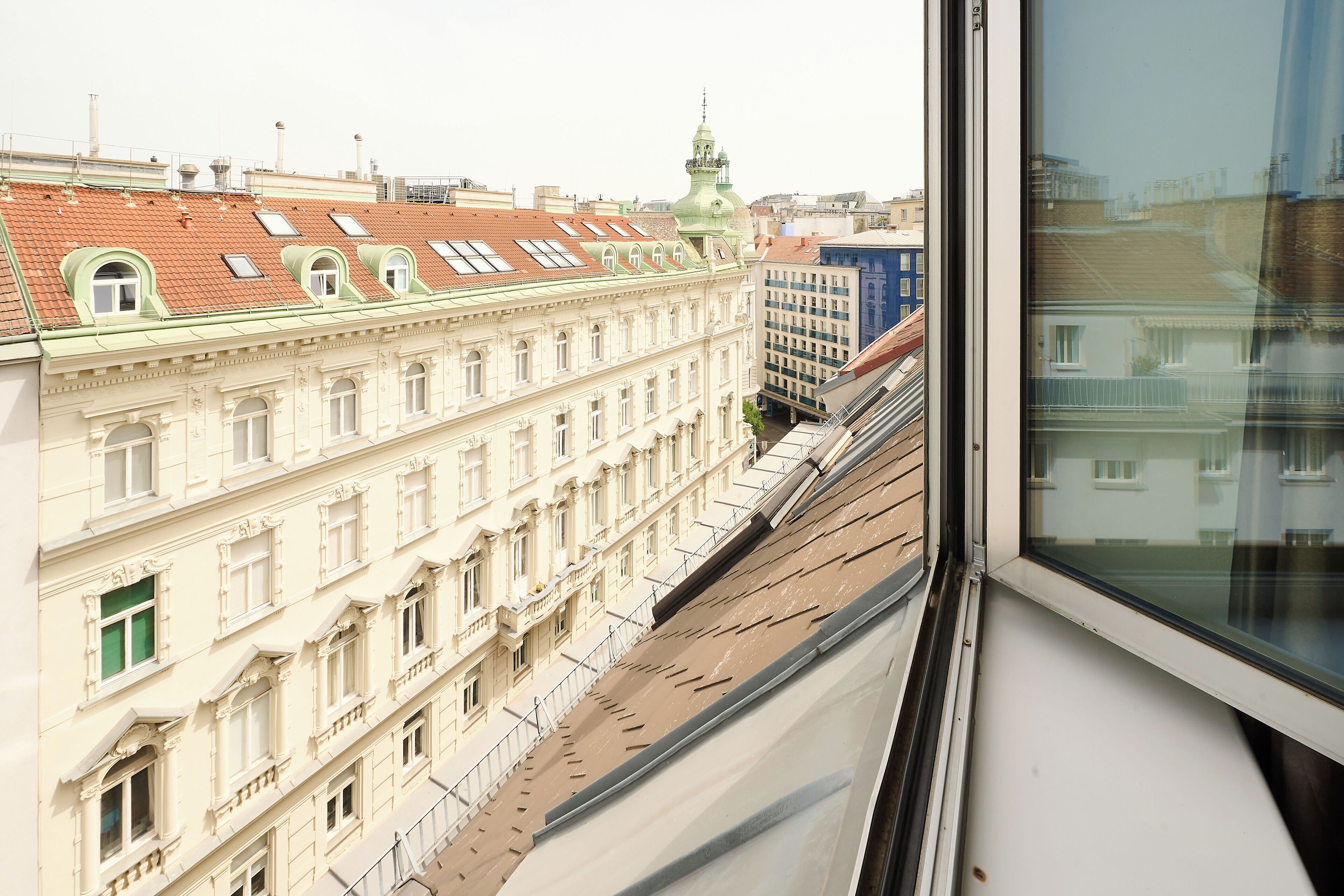Vue sur la ville depuis l’hébergement