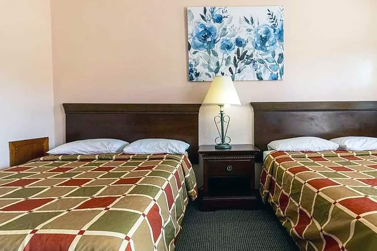 Room, 2 Double Beds, Smoking | Free WiFi, bed sheets, alarm clocks