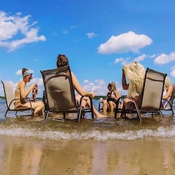 On the beach