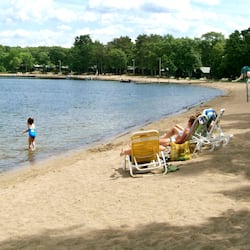On the beach