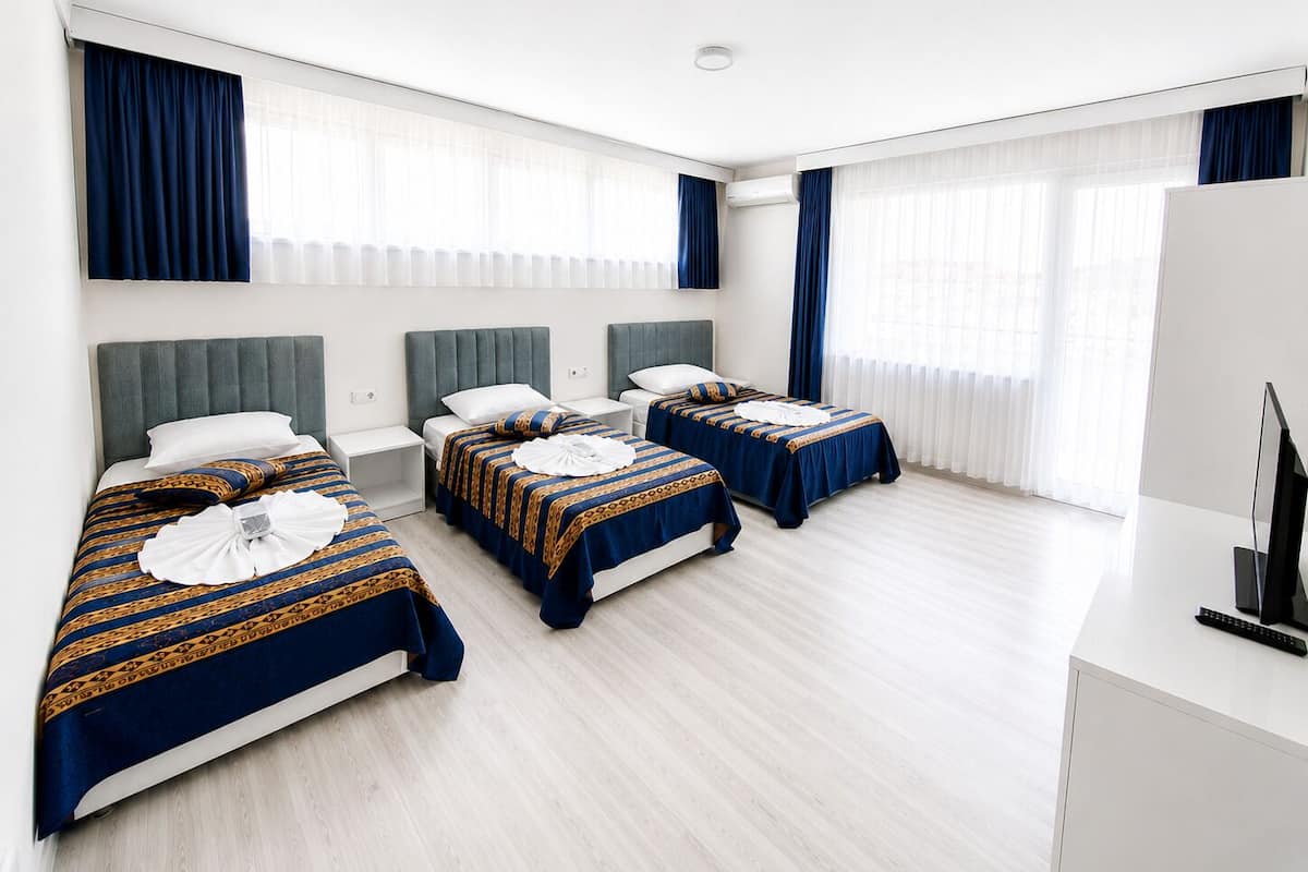 Family Quadruple Room, Terrace, City View | Premium bedding, desk, blackout curtains, soundproofing