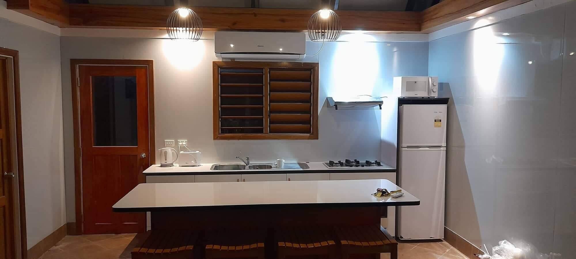 2 bedroom bay view villa with plunge pool | private kitchen | fridge, microwave, coffee/tea maker, electric kettle